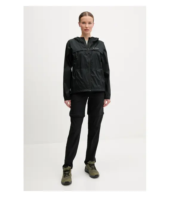 Μπουφάν Columbia Crested Canyon Windbreaker χρώμα: μαύρο, 2116481