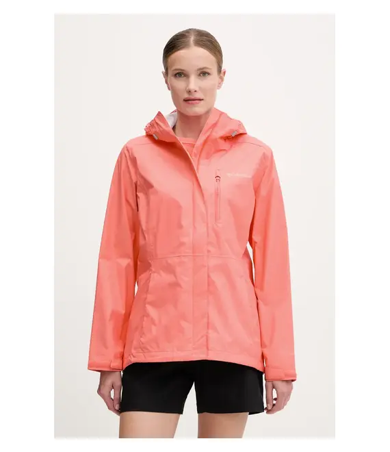 Μπουφάν Columbia Pouring Adventure χρώμα: ροζ, 2117191