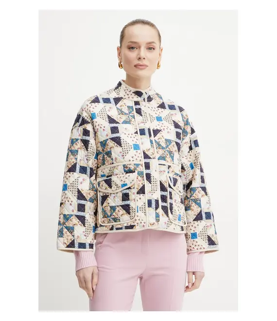 Βαμβακερό μπουφάν Weekend Max Mara χρώμα: πολύχρωμο, 2515081081600