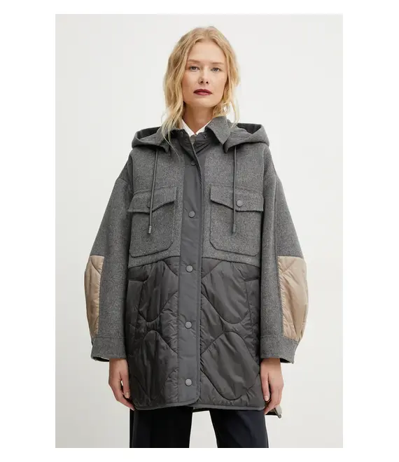 Μπουφάν Weekend Max Mara χρώμα: γκρι, 2515481011600