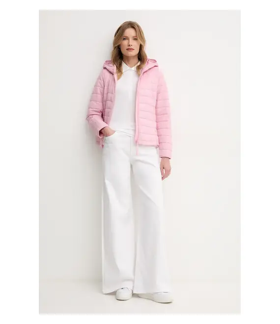 Μπουφάν United Colors of Benetton χρώμα: ροζ, 2TWDDN07O
