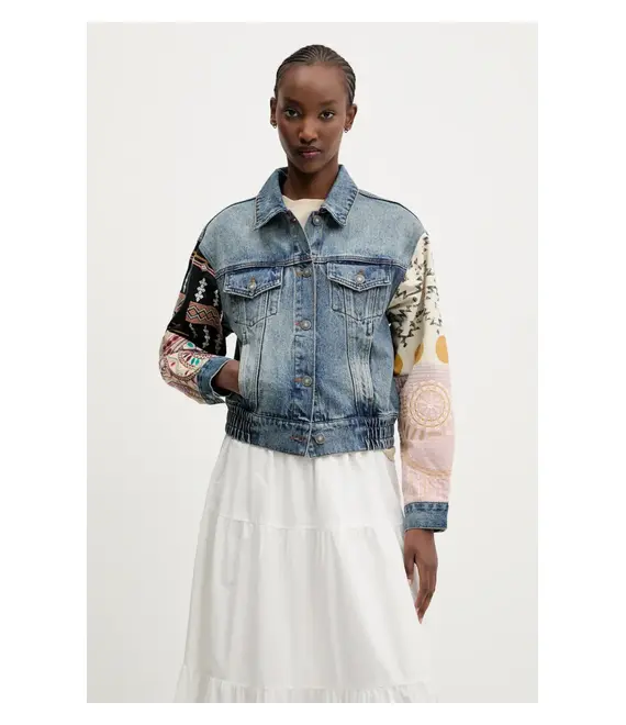 Μπουφάν Desigual CASSID χρώμα: μπλε, 25SWED59