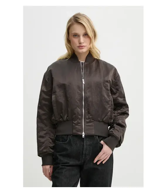 Μπουφάν bomber Filippa K χρώμα: καφέ, 31568