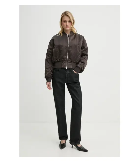 Μπουφάν bomber Filippa K χρώμα: καφέ, 31568