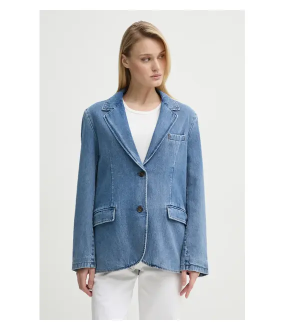Τζιν μπουφάν Levi's STELLA RELAXED BLAZER χρώμα: μπλε, 001FX