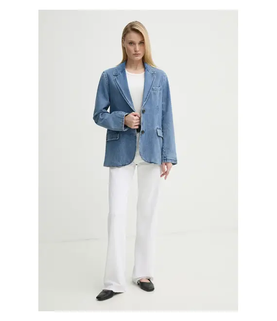 Τζιν μπουφάν Levi's STELLA RELAXED BLAZER χρώμα: μπλε, 001FX