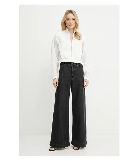 Μπουφάν Guess FLORIE χρώμα: άσπρο, W5GL18 WH5X2