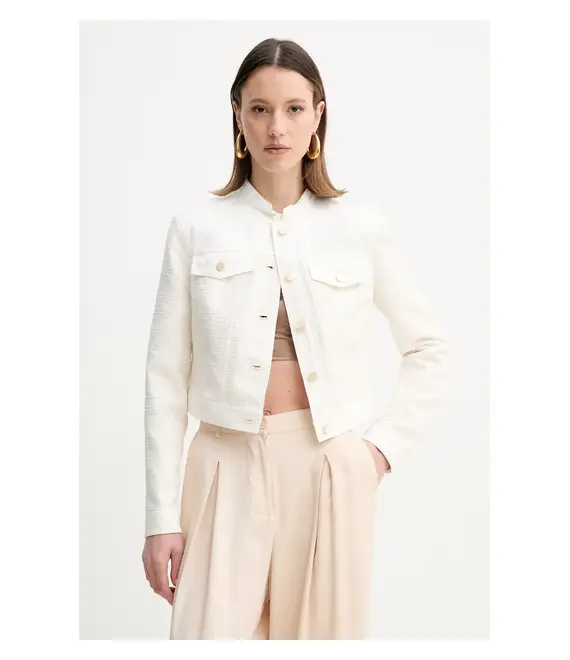 Μπουφάν Guess ELSIE χρώμα: μπεζ, W5GL23 WH610