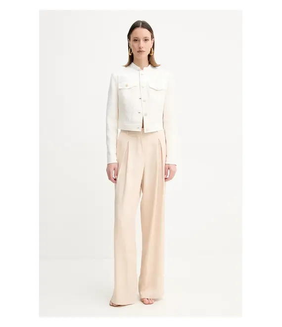 Μπουφάν Guess ELSIE χρώμα: μπεζ, W5GL23 WH610