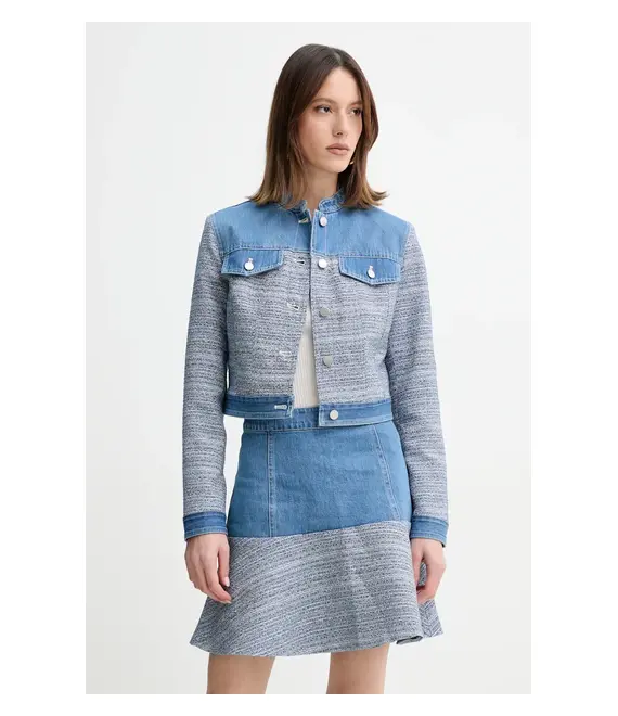 Μπουφάν Guess ELSIE χρώμα: μπλε, W5GL23 WH610