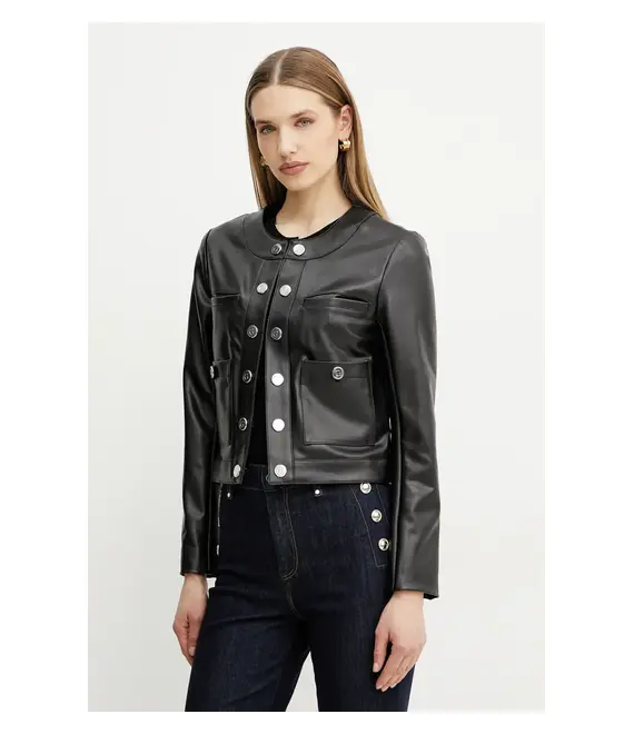 Μπουφάν Guess NOVA χρώμα: μαύρο, W5GL25 K8S30