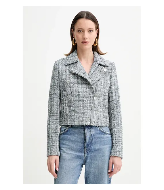 Μπουφάν Guess SADIE χρώμα: μπλε, W5GL35 WH7I0