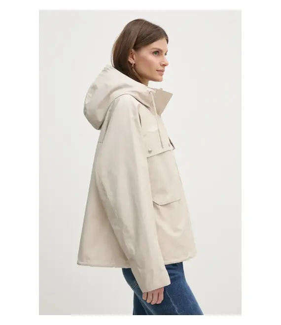 Μπουφάν Tommy Hilfiger χρώμα: μπεζ, WW0WW44421