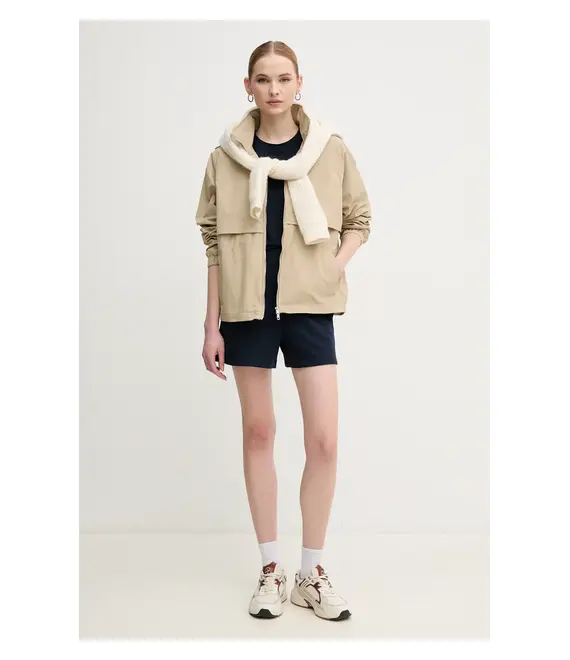 Μπουφάν Tommy Hilfiger χρώμα: μπεζ, WW0WW45930