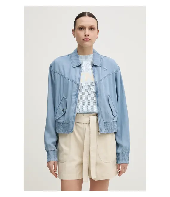 Μπουφάν Dkny χρώμα: μπλε, P51CZA84