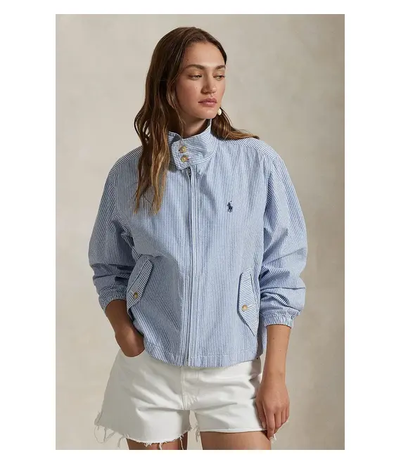 Βαμβακερό μπουφάν Polo Ralph Lauren χρώμα: μπλε, 211964776