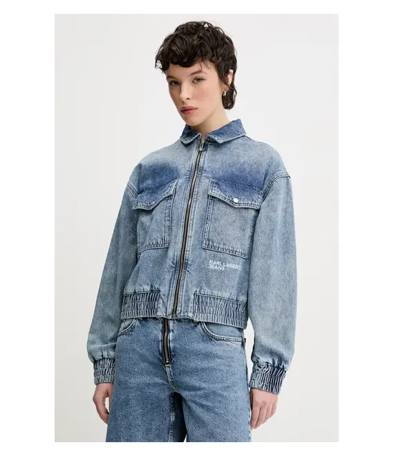 Μπουφάν Karl Lagerfeld Jeans χρώμα: μπλε, A2W14012