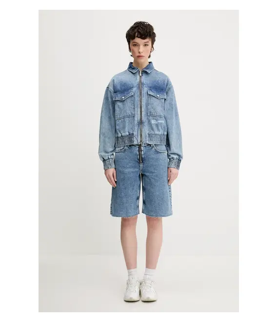 Μπουφάν Karl Lagerfeld Jeans χρώμα: μπλε, A2W14012