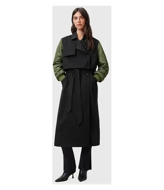 Μπουφάν bomber AllSaints PENNI χρώμα: μαύρο, W021OC