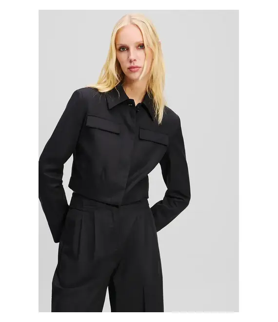 Μπουφάν Karl Lagerfeld χρώμα: μαύρο, A2W14006