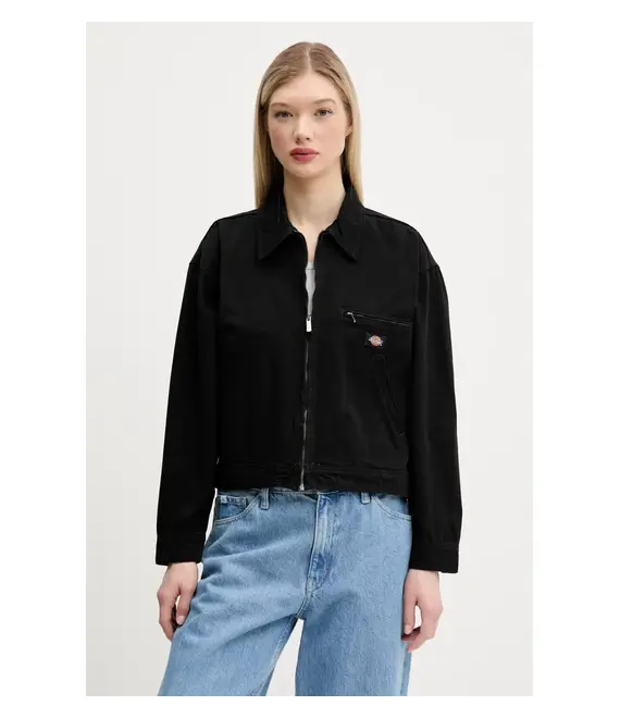 Τζιν μπουφάν Dickies χρώμα: μαύρο, DK0A4Z77C401