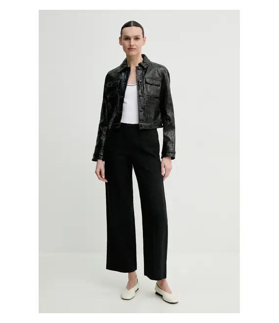 Μπουφάν The Kooples χρώμα: μαύρο, FBLO30018K