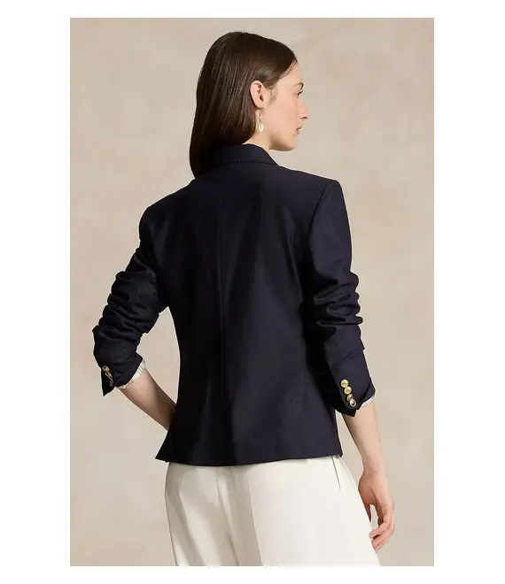 Μάλλινο σακάκι Polo Ralph Lauren χρώμα: ναυτικό μπλε, 211910403