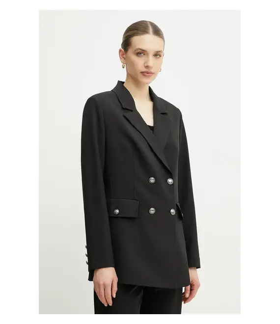 Σακάκι Guess χρώμα: μαύρο, W5RN49 WGX02