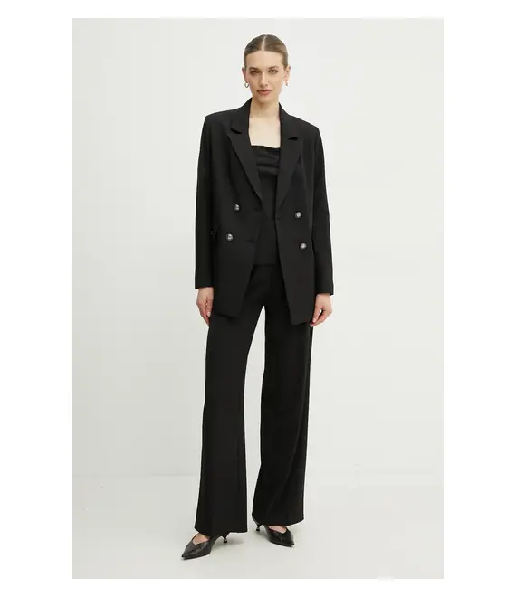 Σακάκι Guess χρώμα: μαύρο, W5RN49 WGX02