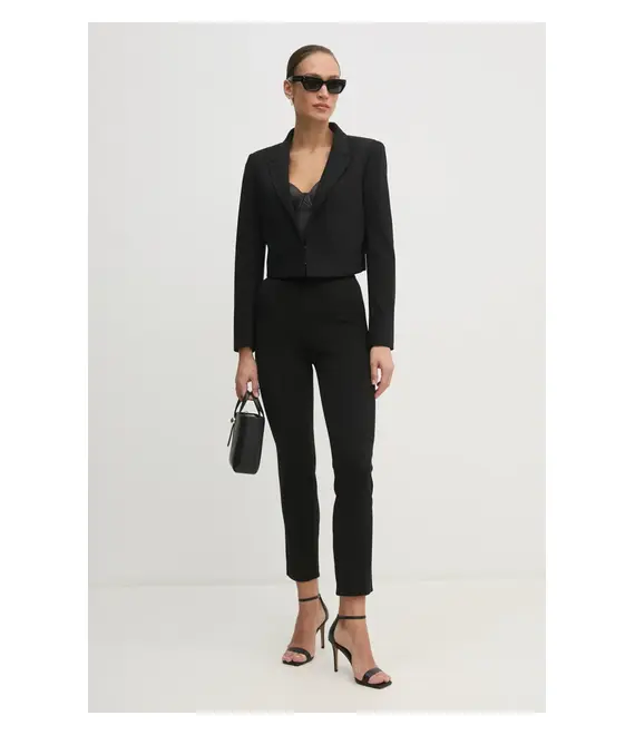 Σακάκι Marciano Guess MASHA χρώμα: μαύρο, 5RGN11 6302A