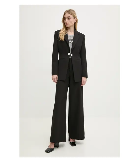 Σακάκι Moschino Jeans χρώμα: μαύρο, 0506 3225