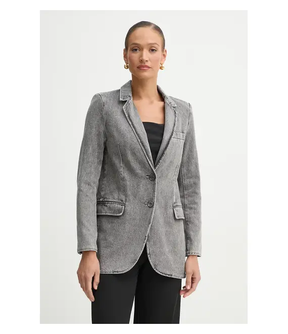 Τζιν μπουφάν MICHAEL Michael Kors χρώμα: γκρι, MR510A75G2