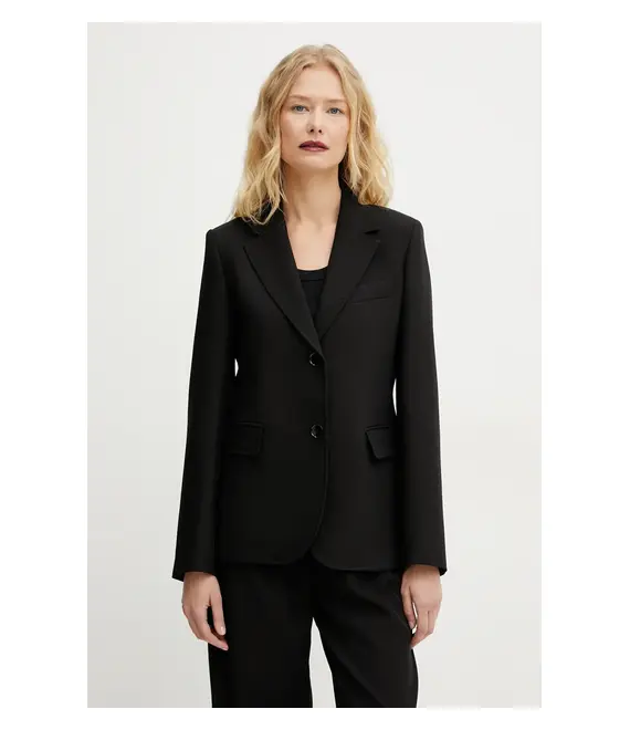 Σακάκι Weekend Max Mara χρώμα: μαύρο, 2515041041600