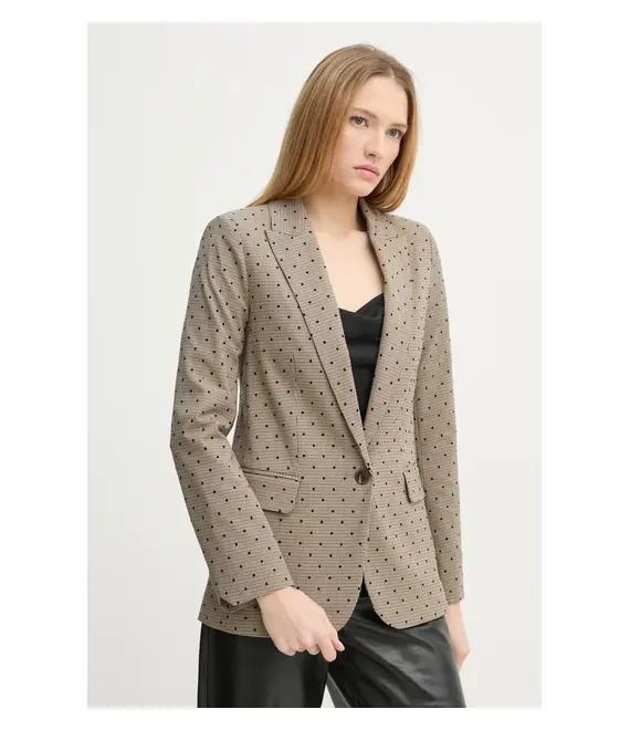 Σακάκι ZADIG&VOLTAIRE χρώμα: καφέ, WWBL01890