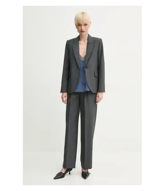 Σακάκι ZADIG&VOLTAIRE χρώμα: γκρι, WWBL01923
