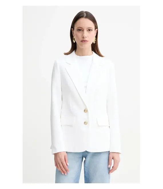 Σακάκι Guess ANDREE χρώμα: άσπρο, W5GN59 WH9Y2