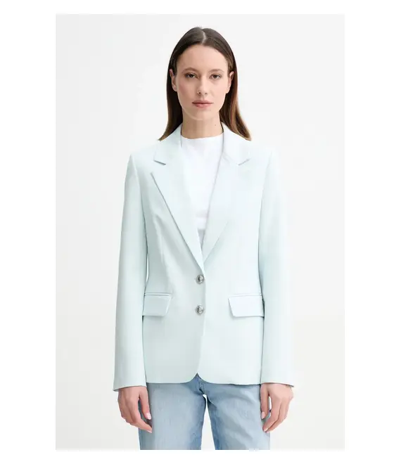 Σακάκι Guess ANDREE χρώμα: τιρκουάζ, W5GN59 WH9Y2
