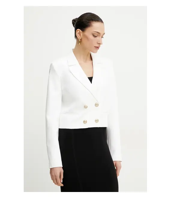 Σακάκι Guess ANDREE χρώμα: άσπρο, W5GN67 WH9Y2