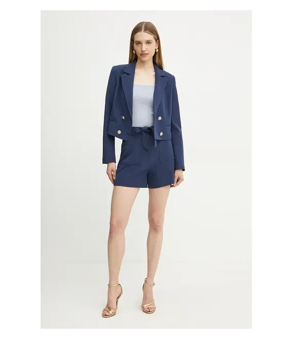 Σακάκι Guess ANDREE χρώμα: ναυτικό μπλε, W5GN67 WH9Y2