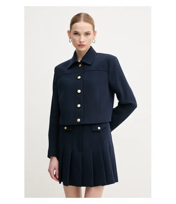 Σακάκι Tommy Hilfiger χρώμα: ναυτικό μπλε, WW0WW44743