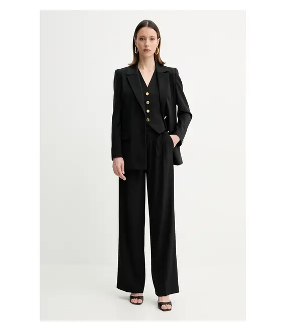 Μπλέιζερ με μίγμα μαλλιού Marciano Guess IRINA χρώμα: μαύρο, 5GGN04 7294A