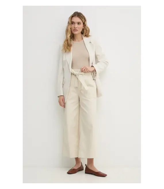 Blazer με μείγμα λινών Joop! χρώμα: μπεζ, 30046414
