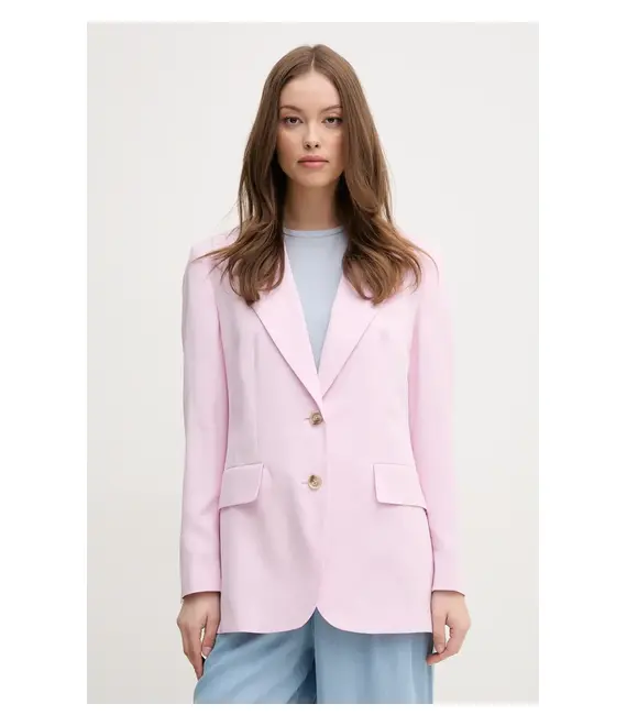 Blazer με μείγμα λινών Joop! χρώμα: μοβ, 30046414
