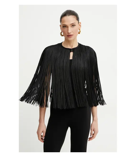 Σακάκι Herve Leger Icon χρώμα: μαύρο, FRI1456462