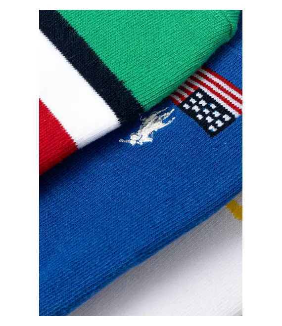 Κάλτσες Polo Ralph Lauren 3-pack χρώμα: μοβ, 455968702