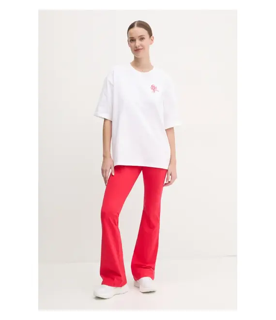 Κολάν adidas Essentials χρώμα: κόκκινο, JD3074