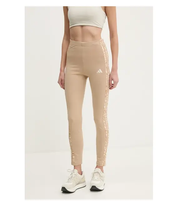 Κολάν adidas Essentials Animal χρώμα: μπεζ, JM1661