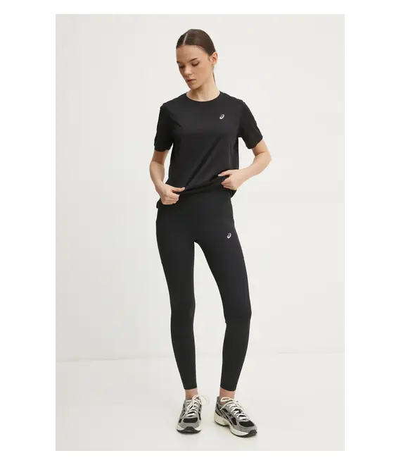 Κολάν για τρέξιμο Asics Core χρώμα: μαύρο, 2012D169