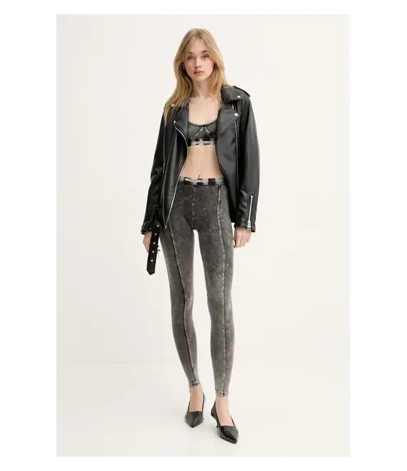 Κολάν Diesel ATHENA-DNM TROUSERS χρώμα: γκρι, A17571.0SHAN