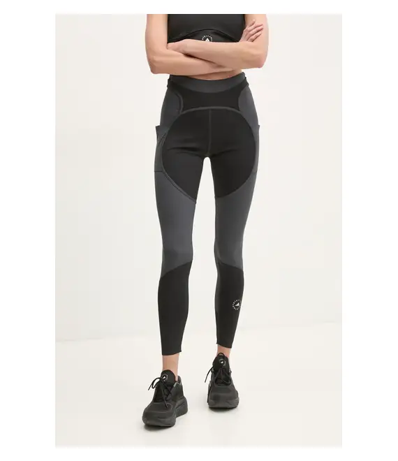 Κολάν προπόνησης adidas by Stella McCartney Two-Tone χρώμα: μαύρο, JM0302